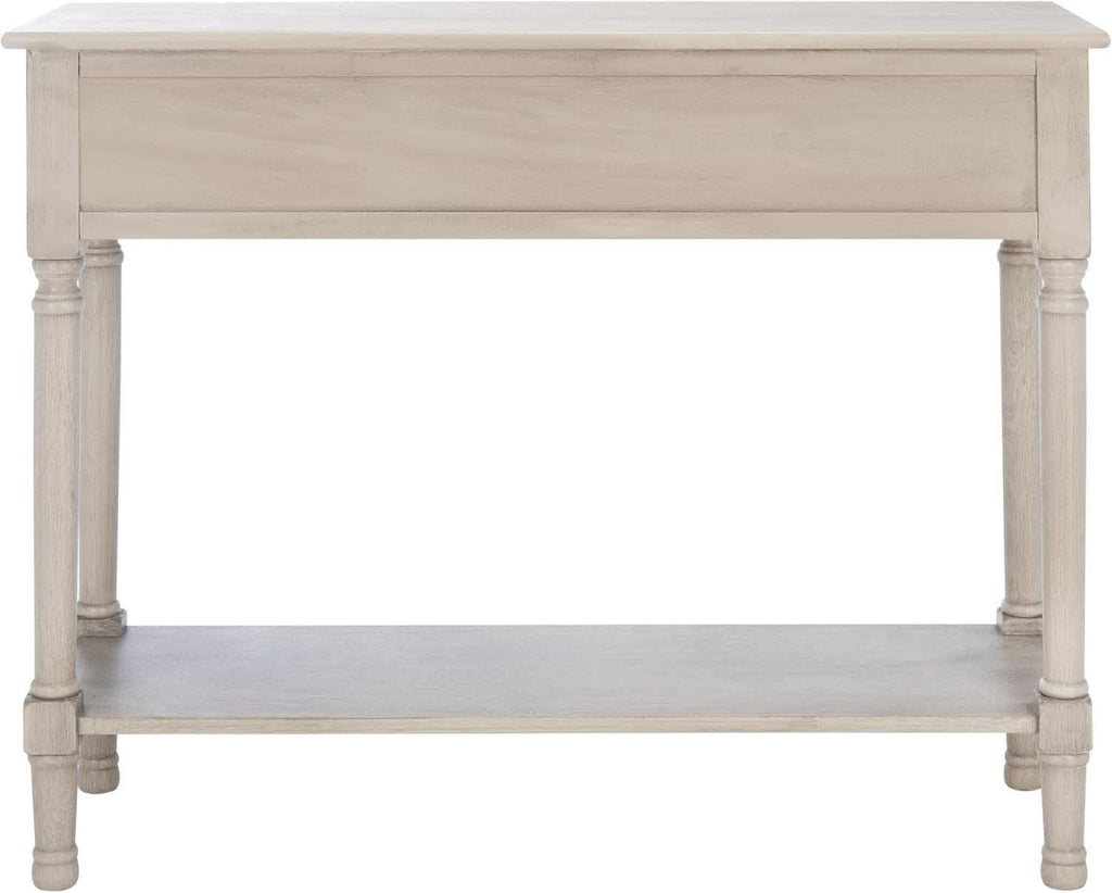 Greige Console Table With Two Drawers-4
