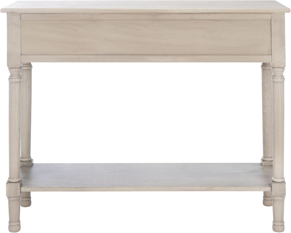 Greige Console Table With Two Drawers-4