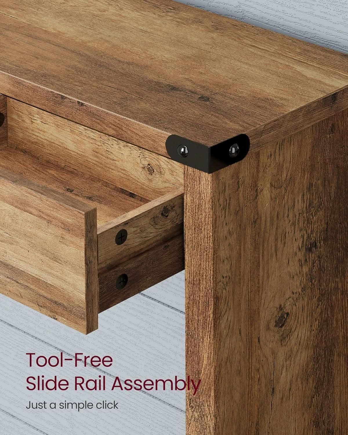 Sofa Console Table Forty Seven Inches Three Drawers Narrow-4